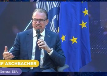 Josef Aschbacher, durante la cumbre ESA-UE