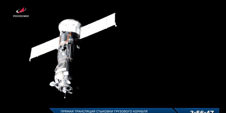 La nave de carga rusa Progress MS-17 llegó a la ISS