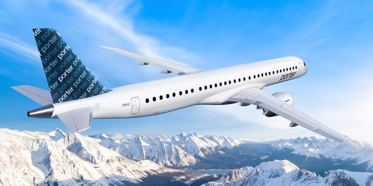 Porter Airlines encarga hasta 80 E195-E2 para expandir su flota
