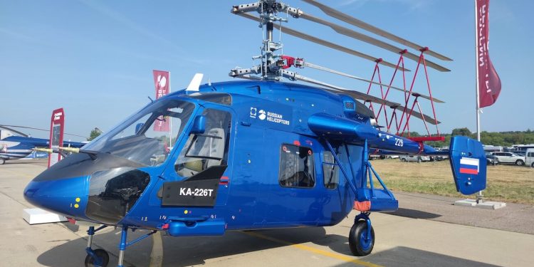 Russian Helicopters presenta en MAKS 2021 la última modificación de su Climber Ka-226T