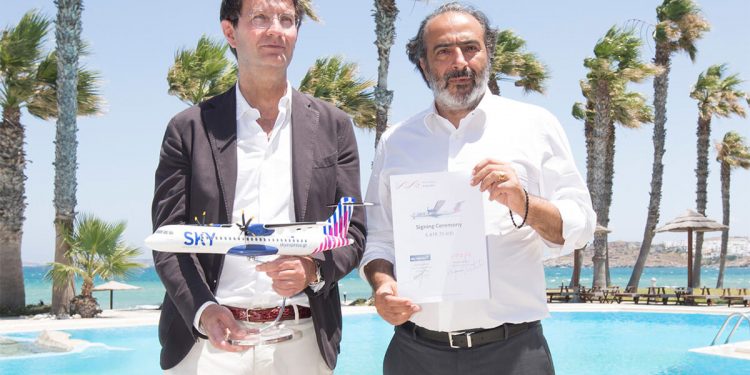 Sky Express firma un acuerdo para adquirir seis aviones ATR 72-600
