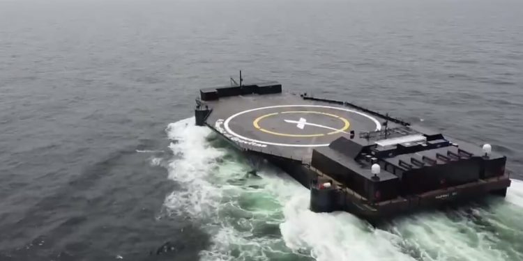 Elon Musk revela la nueva plataforma para el aterrizaje de cohetes en el mar