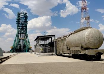 Un cohete ruso Soyuz-2.1b llevará al espacio 34 satélites OneWeb