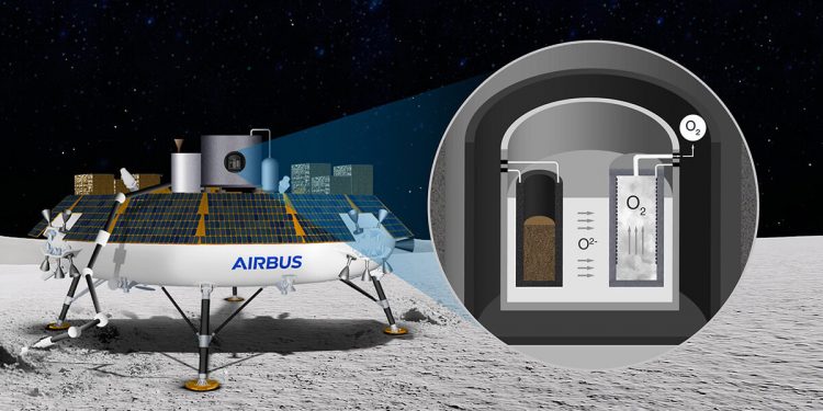 Airbus, la AEM y la empresa Dereum Labs colaborarán en tecnologías de extracción de recursos lunares