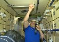 El cosmonauta ruso Oleg Novitsky, primer ocupante del módulo de laboratorio Nauka en la ISS