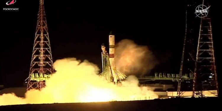 Lanzada hacia la ISS la nave de carga rusa Progress MS-18