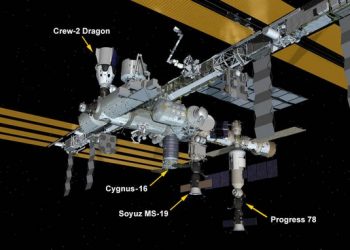La nave rusa de carga Progress MS-17 llegó al módulo Nauka de la ISS tras abandonar Poisk