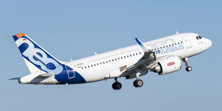 Primer vuelo del A319neo con combustible de aviación 100% sostenible
