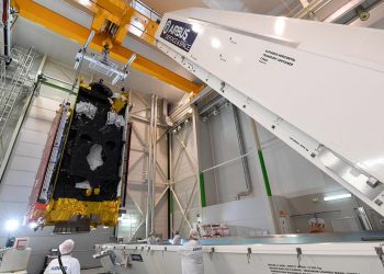 El primer satélite Inmarsat-6 construido por Airbus y enviado a Japón está listo para su lanzamiento
