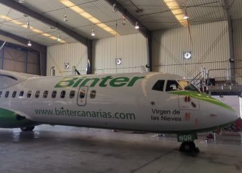 Nuevo avión Vírgen de Las Nieves de Binter