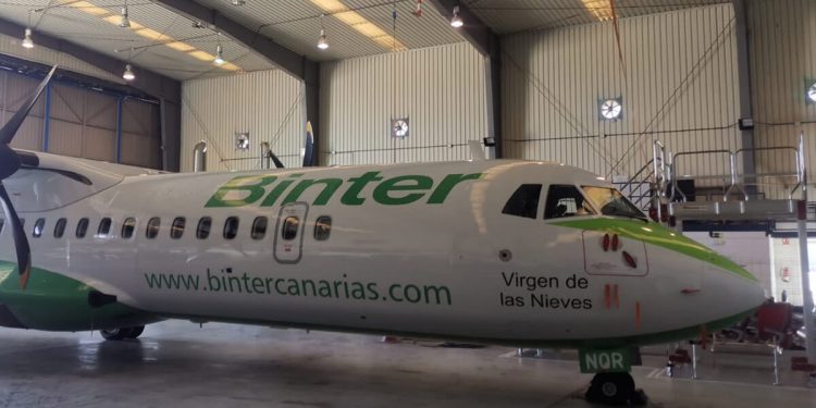 Nuevo avión Vírgen de Las Nieves de Binter