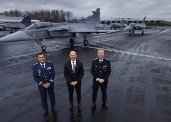 Saab muestra los primeros seis aviones Gripen E para Brasil y Suecia
