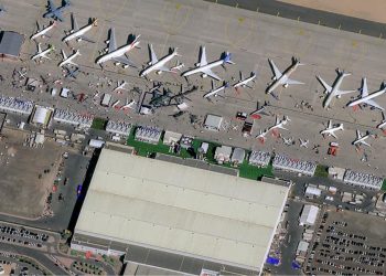 Vista de Dubai Airshow 2021