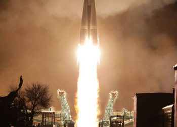 Un cohete Soyuz-2. 1b lanzó al espacio otros 36 satélites Oneweb
