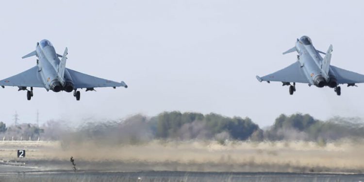 España despliega en Bulgaria cuatro Eurofighter del Ejército del Aire