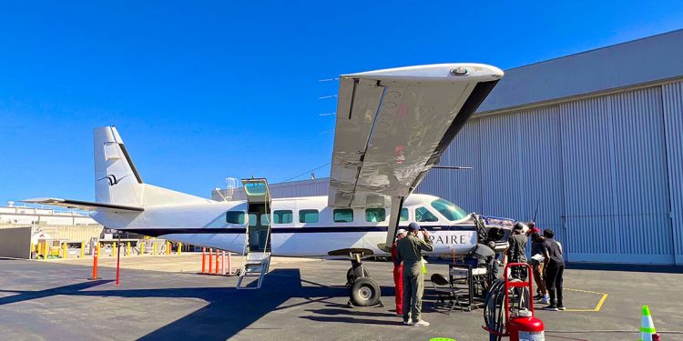Ampaire prueba su avión eléctrico híbrido Eco Caravan