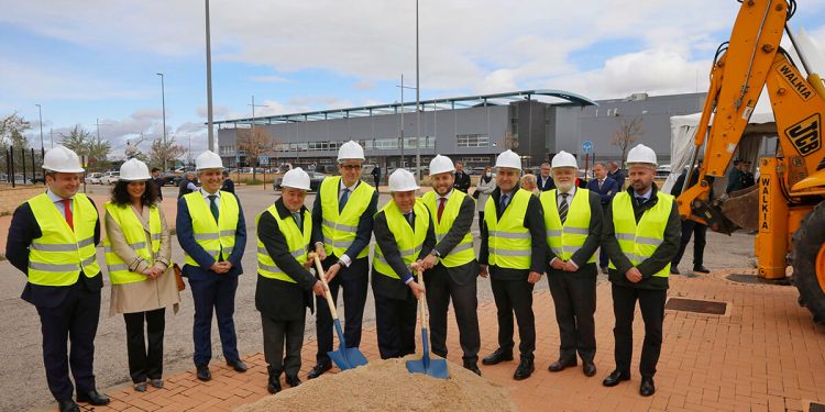Inauguración de las obras del hub logístico de Albacete