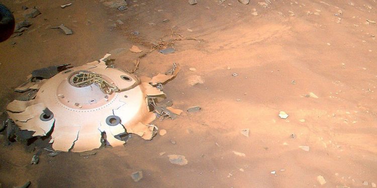 Ingenuity descubre el equipo que ayudó al rover Perseverance a aterrizar en Marte