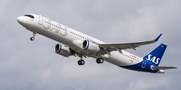 Un A320 de SAS