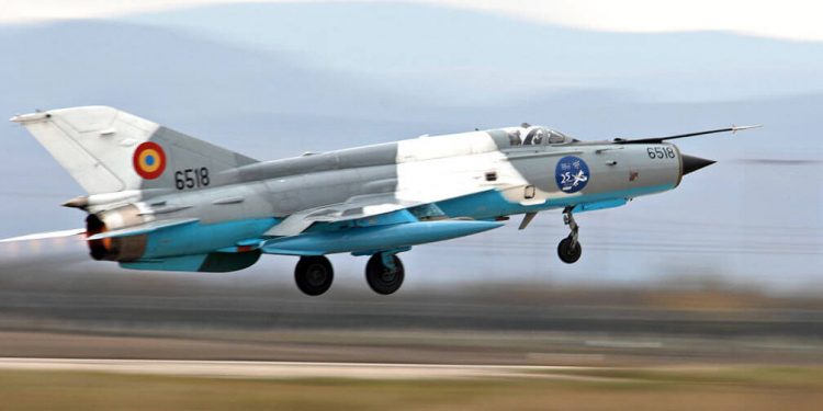Un MiG-21 LanceR de Rumanía