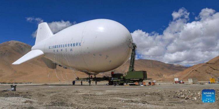 Aeronave flotante desarrollada por China bate récord de altitud