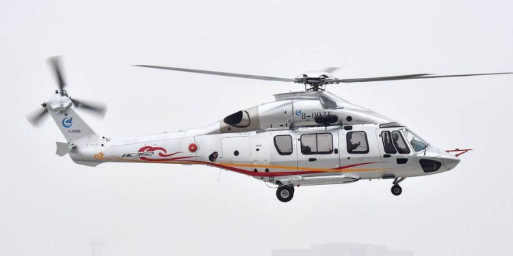 El helicóptero AC352 chino completó la prueba de vuelo para certificación de aeronavegabilidad