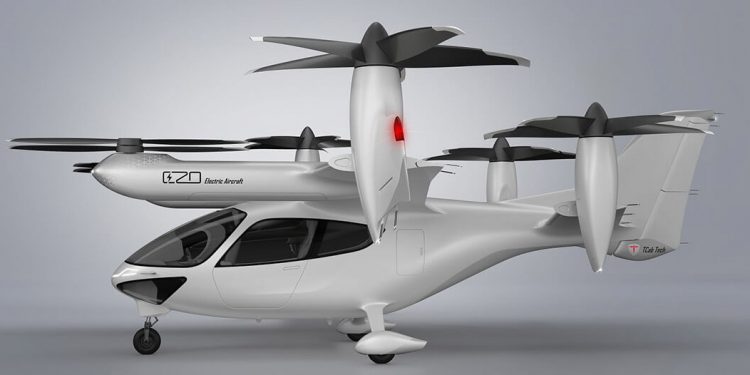 Safran y TCab Tech se asocian para dotar de motores eléctricos el eVTOL E20