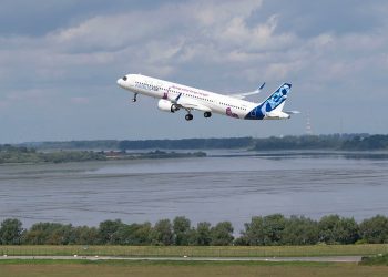 El A321XLR de Airbus despegó por primera vez