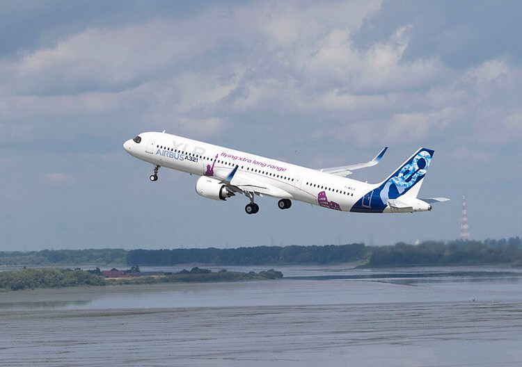 El A321XLR de Airbus despegó por primera vez