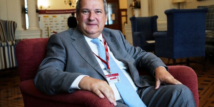 el presidente de Hispasat, Jordi Hereu.