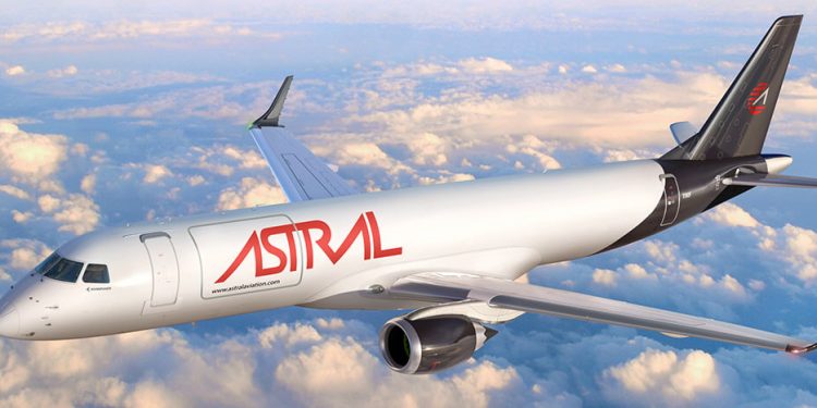 Astral, operador de lanzamiento del carguero E190F de Embraer
