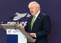 Boris Johnson en la presentación de FIA
