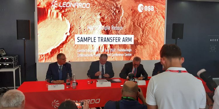 Leonardo fabricará el brazo robótico que ayudará a recuperar muestras de Marte