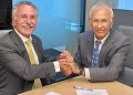Luis Furnells Abaunz, presidente ejecutivo de Grupo Oesía, y Cándido Comino Chavarrías, presidente de Grupo CPS.