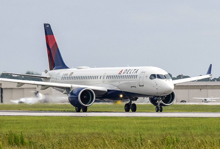 Un A220 de Delta Air Lines