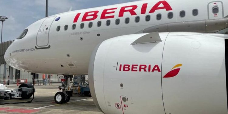El A320neo de Iberia, que lleva el nombre de Leonardo Torres Quevedo