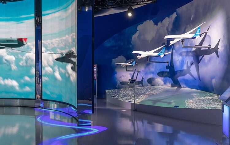 Stand de Boeing en Farnborough