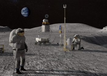 Astronautas en la Luna