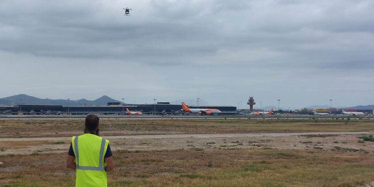 Operacion drones aeropuerto Barcelona