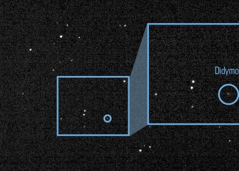 La nave espacial DART avista por primera vez el asteroide Didymos contra el que impactará