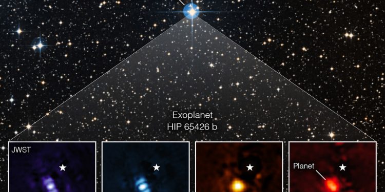 Webb fotografía su primer exoplaneta