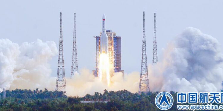 China lanzó el módulo de laboratorio Mengtian acercándose así a la finalización de su estación espacial