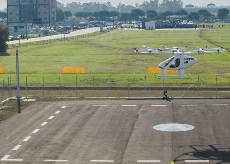 Primer vertiport de Italia desplegado en el aeropuerto de Fiumicino