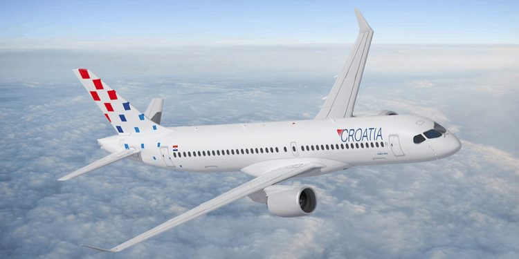 Un A220 de Croatia Airlines