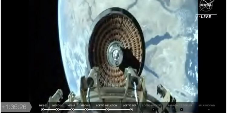 Un cohete Atlas de ULA lanzó la misión JPSS-2 de NOAA y el desacelerador inflable LOFTID de la Nasa