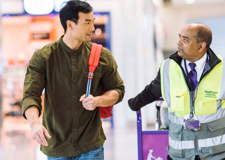 Trabajadores de tierra en Heathrow