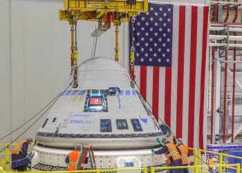 La nave espacial Starliner de Boeing, lista para la prueba de vuelo tripulado a la ISS en abril