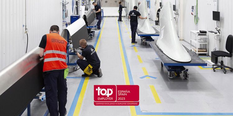 Top Employer certifica a Aciturri por su excelencia en la gestión de personas