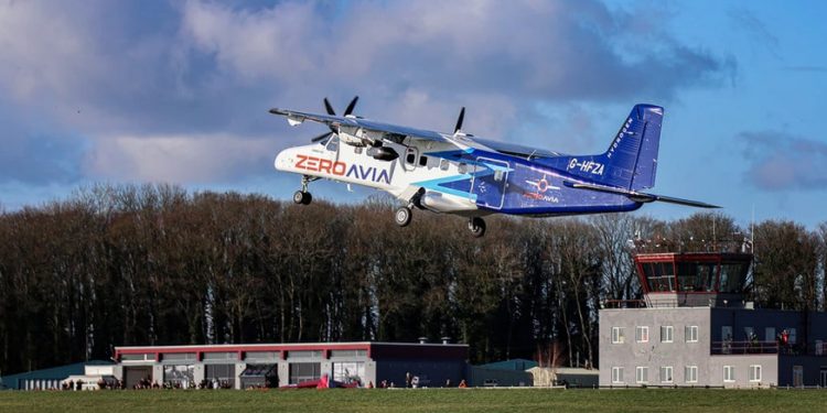 ZeroAvia vuela el avión más grande del mundo propulsado por un motor eléctrico de hidrógeno