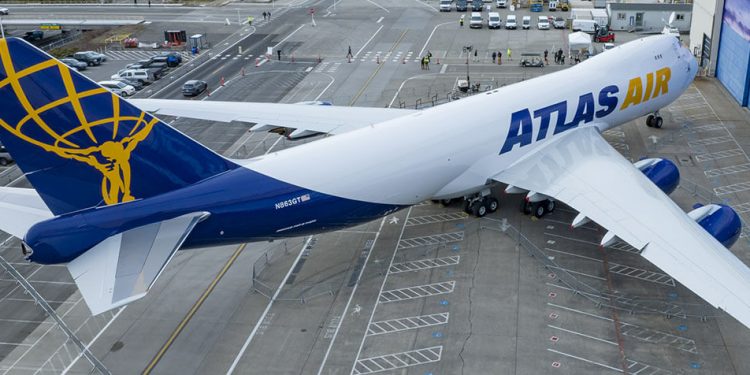 Boeing y Atlas Air celebraron la entrega del último B747